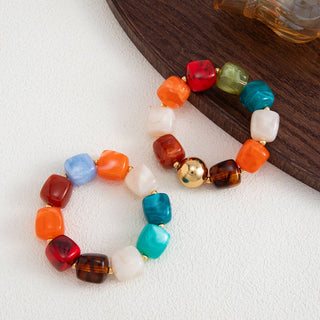 Chunky Beaded Stretch Bracelet