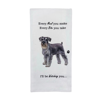 Uncropped Schnauzer Kitchen Towel