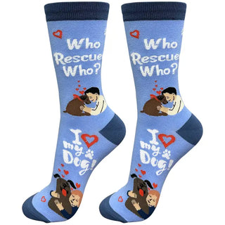 Who Rescued Who Crew Socks