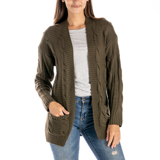 Allthreads Aspen Cardigan In Olive