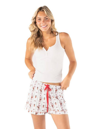Festive Vibes Pajama Shorts In Xmas