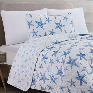Trinidad Collection 3 Piece Quilt Set: King / Trinidad - Blue