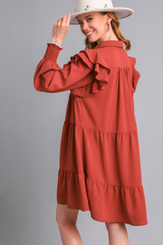 Lista Dress In Rust