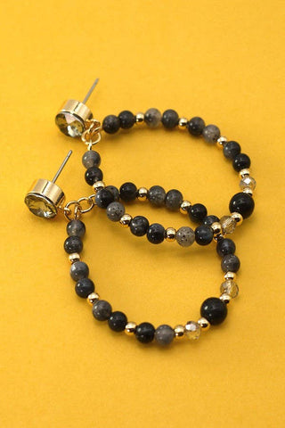 Beaded Teardrop Earrings