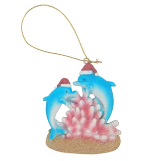 Double Dolphins Resin Ornament