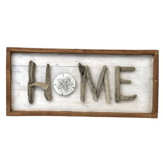 Reclaimed Wood Metal Home Wall Plaque