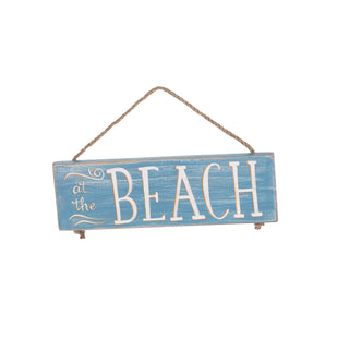 "At The Beach" Plaque Wall Decor