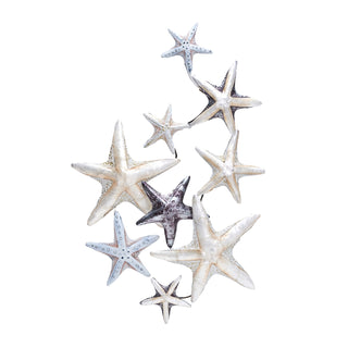 Mixed Metal Capiz Starfish Wall Decor