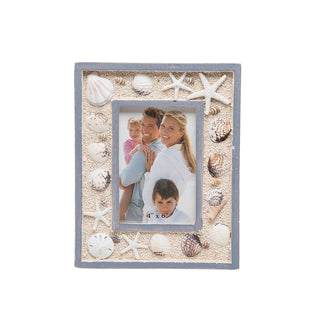 Medium Shell & Sand 4X6 Picture Frame