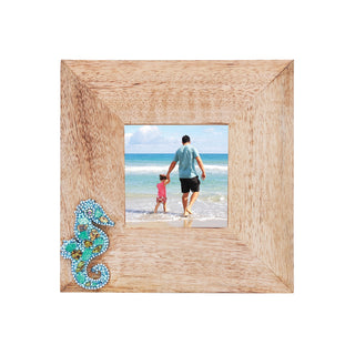 Beaded Seahorse 4X4 Picture Frame