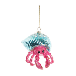 Hermit Crab Blown Glass Ornament