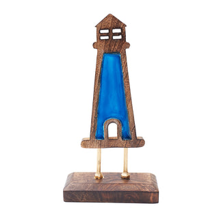 Blue Lighthouse Figurine