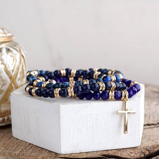 Cross Bracelet Stack Set