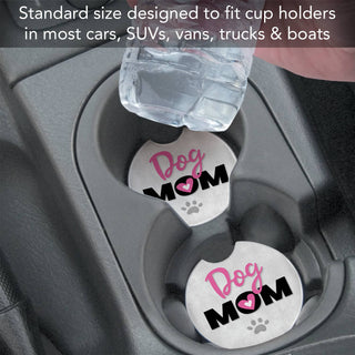 Dog Mom Bulk Absorbent Stone Car Coaster