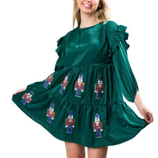 Marching On Nutcracker Dress In Green