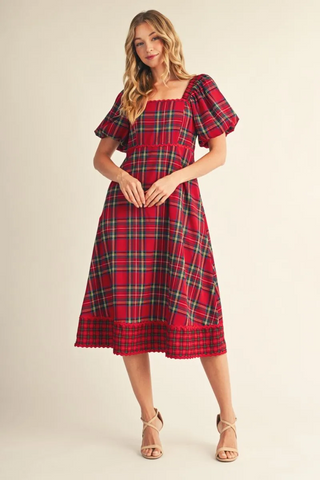 Merry Dreams Dress In Red