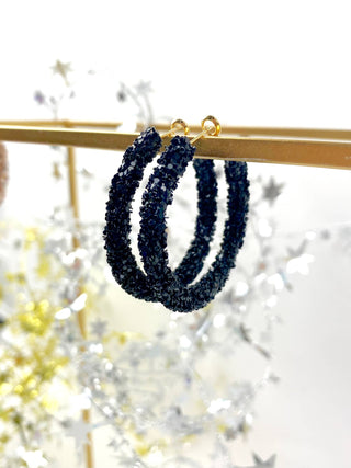 Carley Glitter Hoops