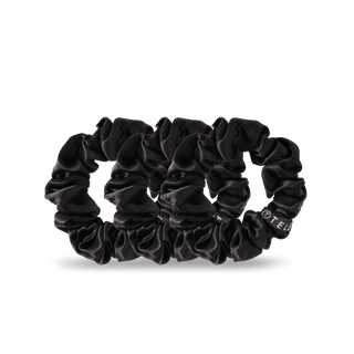 Silk Hair Scrunchie | Small | Jet Black