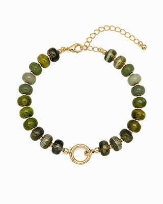 Autumn Marble Bead Clasp Bracelet