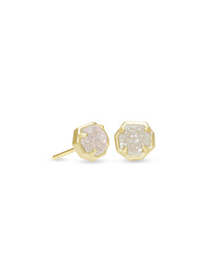 Nola Stud Earrings in Iridescent Druzy