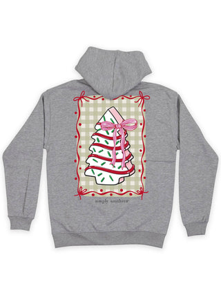 Farm Fresh Christmas Tree Hoodie In Heather Grey