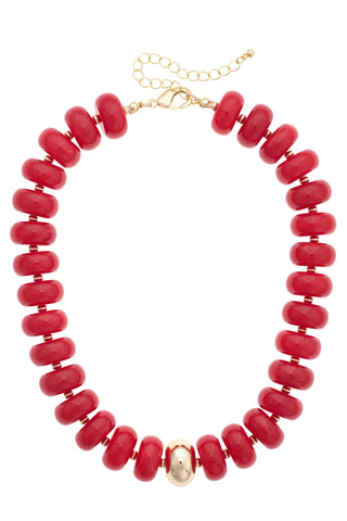 San Sebastian Beaded Resin Necklace