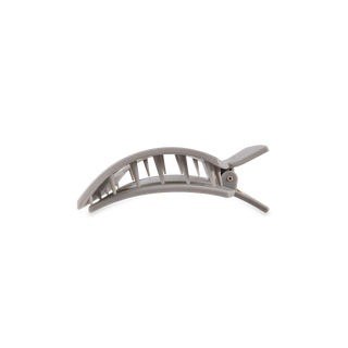 Square Flat Hair Clip | Small | Silver Flames