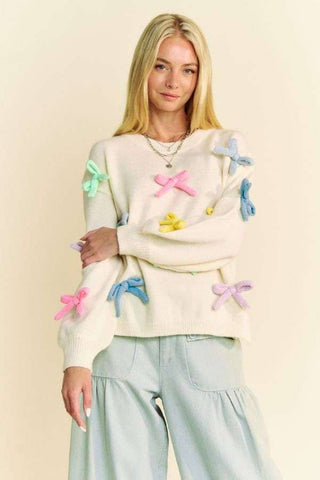 Loving The Ribbons Sweater