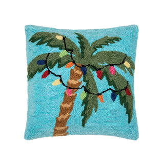 Christmas Palm Hooked Pillow