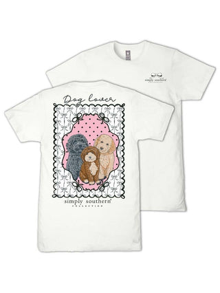 Dog Lover T Shirt in Oyster