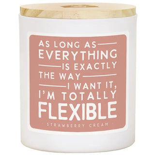 Totally Flexible Candle - Strawberry Cream