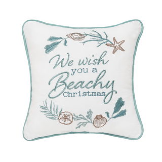 Beachy Christmas Pillow