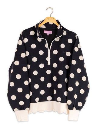 Dotted Daydream Pullover In Black