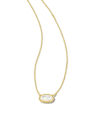 Grayson Stone Pendant Necklace In Gold Ivory Mother Of Pearl