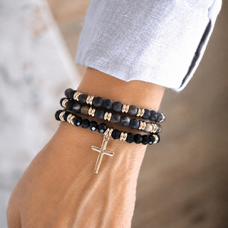 Cross Bracelet Stack Set