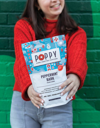 Peppermint Bark Popcorn Holiday