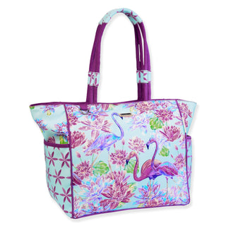 Lost In Paradise Tote in Waterloo Flamingo