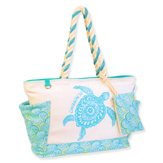 Just Drop It Tote in Lime Deco