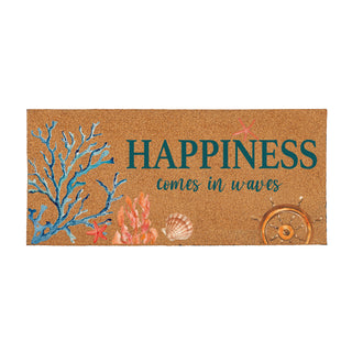 Blue Coastal Beach Coir Sassafras Switch Mat