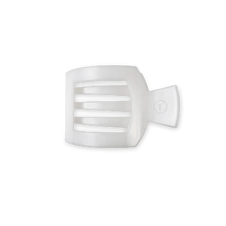 Square Flat Hair Clip | Small | Coconut White