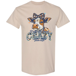 Drive Myself Crazy Short Sleeve T-Shirt in Sand
