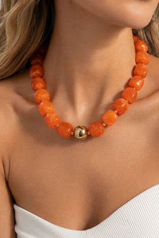 Beaded Chunky Accent Necklace