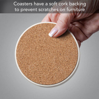 Experience Heron Round Absorbent Stone Coaster 4pk
