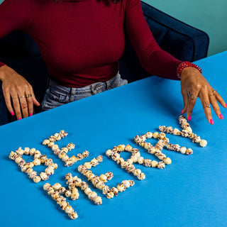 Peppermint Bark Popcorn Holiday
