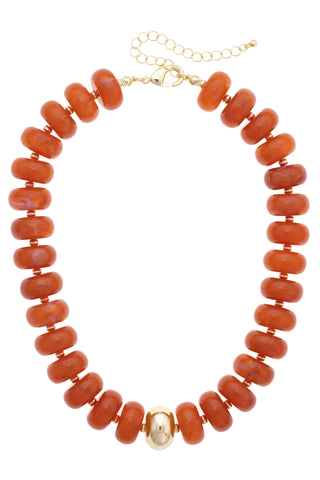 San Sebastian Beaded Resin Necklace