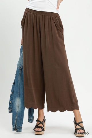 Afternoon Ease Wide Leg Pants in Espresso