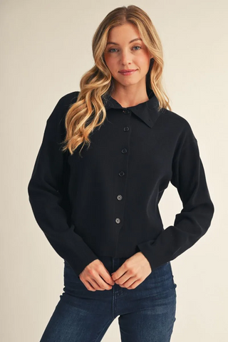 Clever Plans Sweater In Black