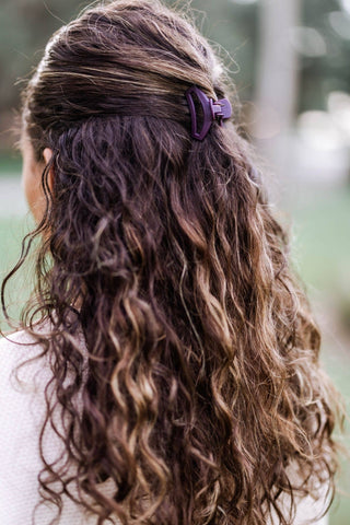 Open Hair Clip | Tiny | Burgundy Bliss