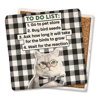 To Do List Cat Coaster