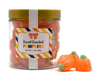 Fall Candy Sugar Stacks - Sanded Gummy Pumpkins